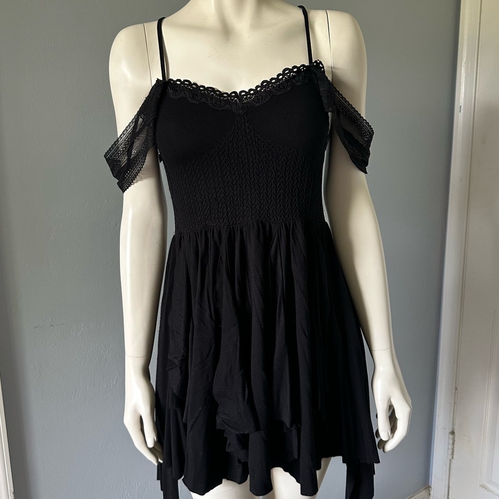 Free People Miss Mini Dress Black Size XS - Picture 6 of 11